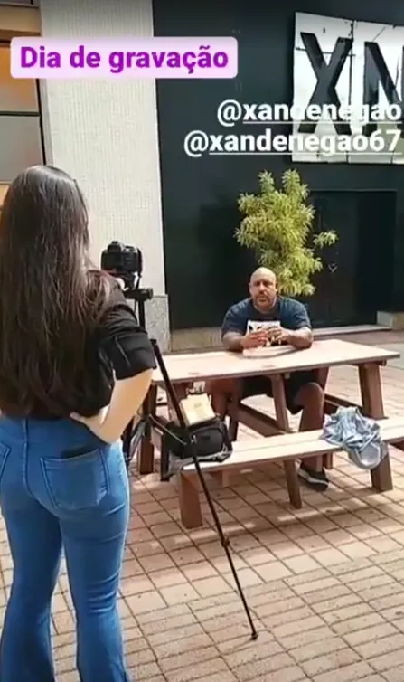 Grabación de contenido con Xande Negão